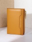 Fashion Yellow Multi-card Buckle Wallet