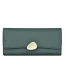 Fashion Green Lychee Tri-fold Wallet