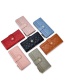 Fashion Pink Diamond Embroidery Thread Multi-card Position Zipper Long Wallet