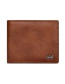 Fashion Light Brown Leather Multi-card Pocket Wallet