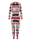 Fashion Men's Om9769 Christmas Print One-piece Pajamas