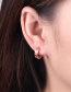Fashion Black Copper Drip Oil Skull Earrings