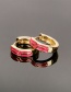 Fashion Black Copper Drip Oil Irregular Geometric Earrings