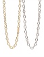 Fashion White Gold Color Copper Inlaid Zirconium Thick Chain Necklace