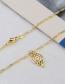 Fashion Gold Color Gold-plated Copper And Zirconium Candy Necklace
