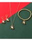 Fashion White Copper Drop Oil Christmas Bells Beaded Bracelet