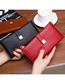 Fashion Red Wine Multifunctional Buckle Wallet