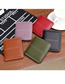 Fashion Taro Purple Leather Two-fold Multifunctional Wallet