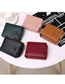 Fashion Red Wine Anti-degaussing Card Holder With Multi-card Positions In Leather