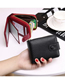 Fashion Red Wine Anti-degaussing Card Holder With Multi-card Positions In Leather