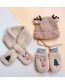 Fashion Khaki [gloves] 2-8 Years Old One Size Children's Christmas Embroidered Full Cover Gloves