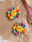 Fashion Colorful Flower Hair Cloth Clip Colorful Flower Children Hairpin