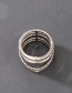 Fashion Silver Color Geometric Hollow Irregular Ring
