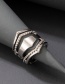 Fashion Silver Color Geometric Hollow Irregular Ring
