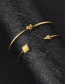 Fashion Gold Color 2-piece Alloy Arrow Knotted Bracelet