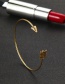 Fashion Gold Color 2-piece Alloy Arrow Knotted Bracelet