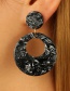 Fashion Color Acrylic Round Earrings