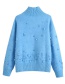 Fashion Color Sequined Turtleneck Sweater