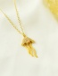 Fashion Gold Copper Inlaid Zirconium Irregular Necklace