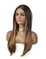 Fashion S751 Mid-section Straight Hair Gradient Color Wig