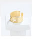 Fashion Gold Color Stainless Steel Snake-shaped Hollow Ring