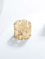 Fashion Gold Color Stainless Steel Wide Open Open Ring