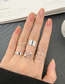 Fashion Gold Color Alloy Geometric Wide Face Ring Set