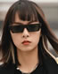 Fashion Red And Grey Tablets Cat Eye Square Sunglasses