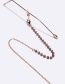 Fashion Gold Color Metal Crystal Beaded Glasses Chain