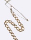 Fashion Gold Color Metal Geometric Chain Glasses Chain