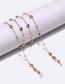 Fashion Gold Color Round Pearl Eyeglasses Chain