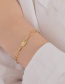 Fashion Gold Color Stainless Steel Feather Arrow Bracelet