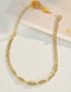 Fashion Gold Color Polished Fluorescent Stitching Bracelet