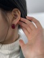 Fashion Red Geometric Square Earrings