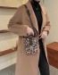Fashion Brown Pu Leopard Print Lock Crossbody Bag