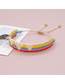 Fashion Color Colorful Rice Bead Woven Love Bracelet