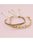 Fashion Mi-b210070a Rice Beads Woven Eye Bracelet