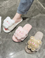 Fashion Pink Plush Bear Slippers