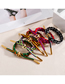 Fashion 9# Stainless Steel Multicolor Braided Alphabet Hand Rope