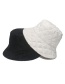 Fashion Black Down And Diamond Double-sided Fisherman Hat