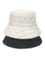 Fashion Black Down And Diamond Double-sided Fisherman Hat