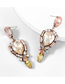 Fashion Gold Color Alloy Rhinestone Geometric Earrings