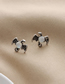 Fashion Silver Color Alloy Crystal Serpentine Earrings