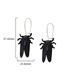 Fashion E2152-black Alloy Geometric Gold Cicada Earrings