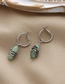 Fashion E2148-vintage Green Green Crystal Dragon Winding Ear Ring