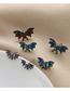 Fashion Small Alloy Geometric Bat Earrings