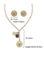 Fashion Suit Alloy Lion Head Round Brand Digital Brand Necklace And Earring Set