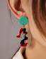 Fashion Beauty Earrings Acrylic Cartoon Beauty Tag Earrings