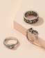 Fashion Ring Set Alloy Geometric Zodiac Snake-shaped Butterfly Ring Set
