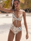 Fashion Figure 2 One-piece Swimsuit With Polka Dot Print On Chest